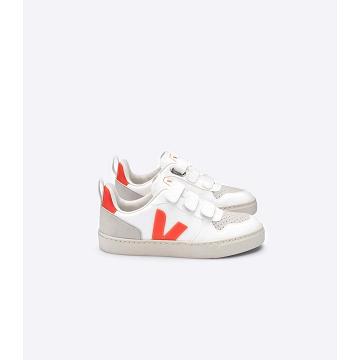 Veja V-10 CWL Tornacipő Gyerek White/Orange | HU 858DFM